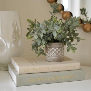 Decorative Linen Book Boxes - Set of 2