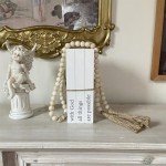 Rustic White Faux Books for Home Decor