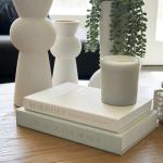 Decorative Linen Book Boxes - Set of 2