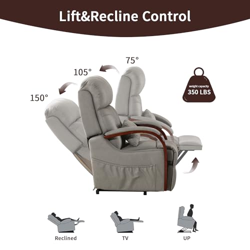 Zenosyne Power Lift Recliner Chair for Elderly, Waterproof