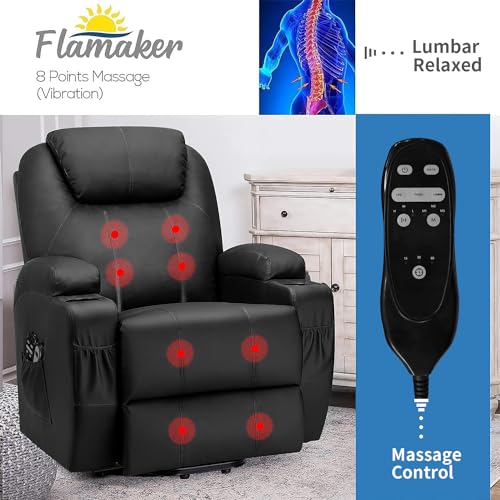 Flamaker Power Lift Recliner Chair with Massage & Heating