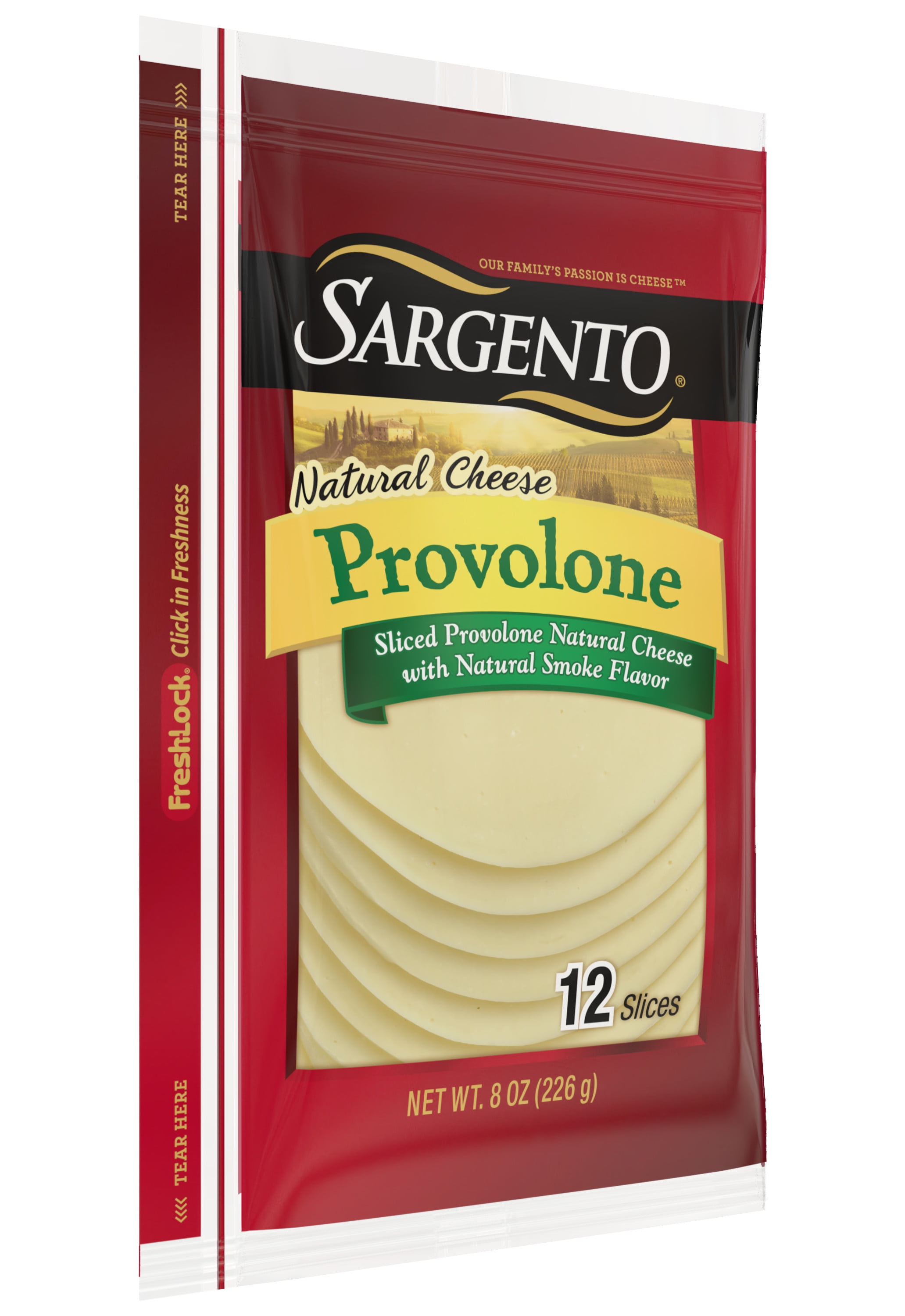 Smoke-flavored Provolone Cheese Slices