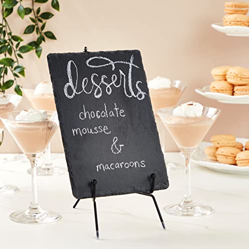 6 Mini Slate Charcuterie Boards with Chalk