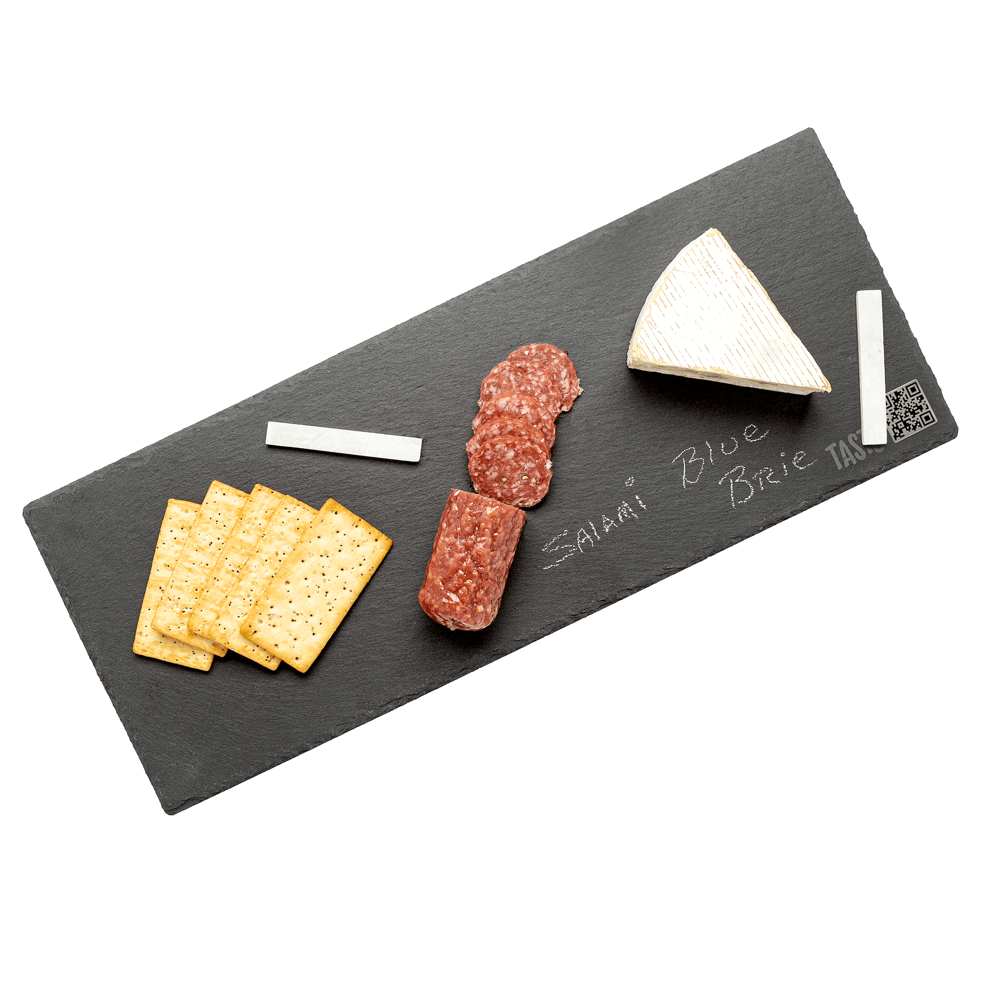 Natural Slate Cheese and Charcuterie Board with Chalk