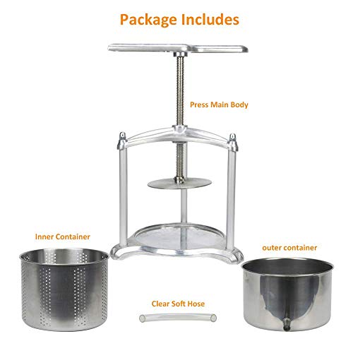 Aluminium Cheese Press (3L)