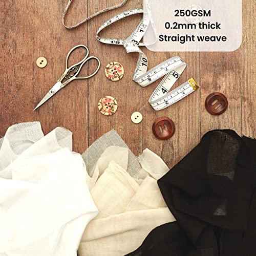 100% Cotton White Cheesecloth - 51 Inches