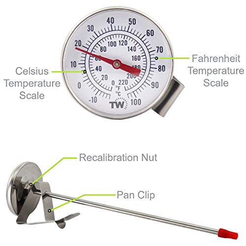 Cheese & Coffee Milk Thermometer - 170 mm Probe