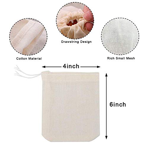 20-Pack Cotton Bags for Cheese Straining