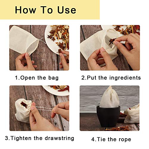 20-Pack Cotton Bags for Cheese Straining