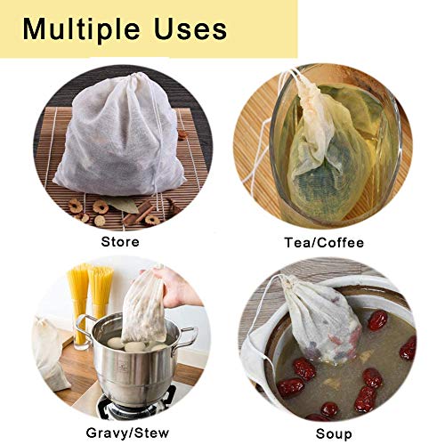 20-Pack Cotton Bags for Cheese Straining