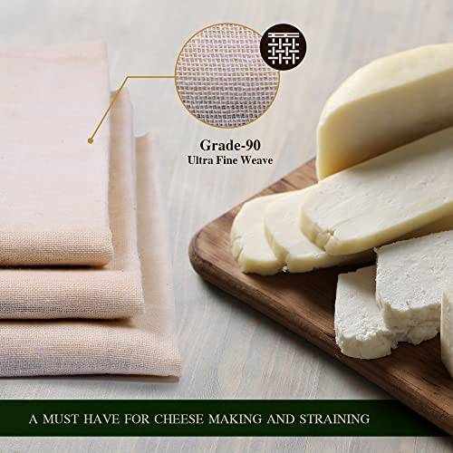 Pack of 3 Unbleached Muslin Cheese Cloths