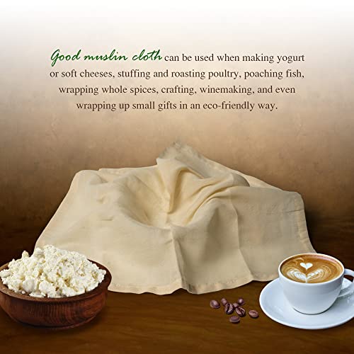 Pack of 3 Unbleached Muslin Cheese Cloths
