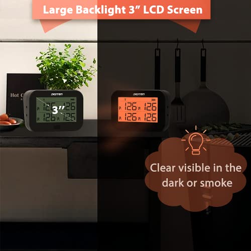 Digital Bluetooth Thermometer with 4 Probes, Instant-Read Thermometer for Cheese Making