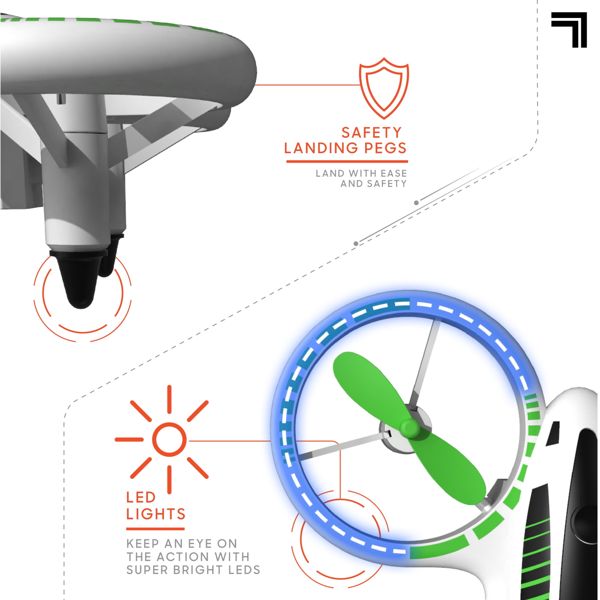 LED Mini Stunt Drone - Perfect for Beginners