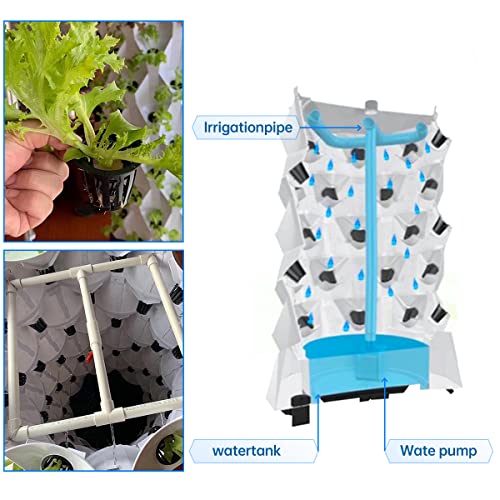 40 Pots Hydroponic Growing System for Indoor/Outdoor Gardening