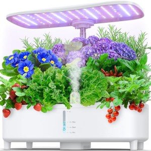 15-Pod Hydroponic Indoor Garden Kit with Grow Light