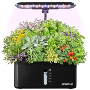 Indoor Hydroponic Garden System with LED Grow Light