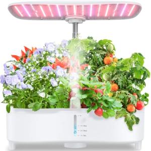 15-Pod Hydroponic Indoor Garden Kit with Grow Light