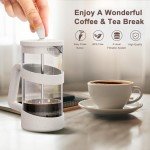 Compact 12oz French Press Coffee Maker