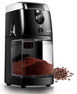 Secura Electric Burr Coffee Grinder - Adjustable Size