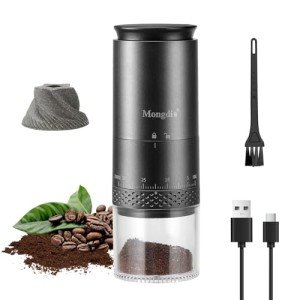 Mongdio Portable Electric Burr Coffee Grinder
