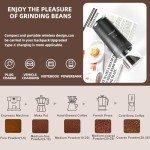Mongdio Portable Electric Burr Coffee Grinder
