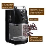 Secura Electric Burr Coffee Grinder - Adjustable Size