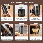 Mongdio Portable Electric Burr Coffee Grinder