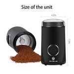 Electric Coffee and Spice Grinder with One Touch