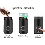 Electric Coffee and Spice Grinder with One Touch