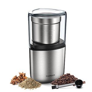 SHARDOR Electric Coffee and Spice Grinder, Silver