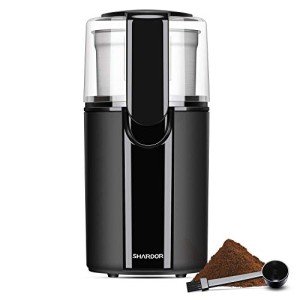 SHARDOR Electric Coffee and Herb Grinder, Black