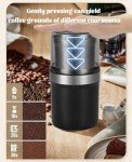 Adjustable Electric Coffee Grinder with Stainless Steel Bowl