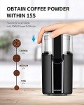 SHARDOR Electric Coffee and Herb Grinder, Black