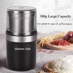 Adjustable Electric Coffee Grinder with Stainless Steel Bowl