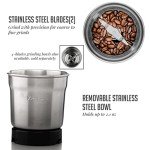 OVENTE Electric Coffee Grinder - 2.1 Ounce Capacity
