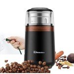 Electric Coffee Grinder with Dual Stainless-Steel Blades