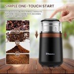 Electric Coffee Grinder with Dual Stainless-Steel Blades
