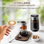 Electric Coffee Grinder with Dual Stainless-Steel Blades