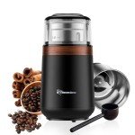 Electric Coffee Grinder with Dual Stainless-Steel Blades