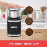 Electric Coffee Bean Grinder with Removable Bowl