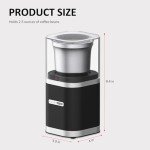 Electric Coffee Bean Grinder with Removable Bowl