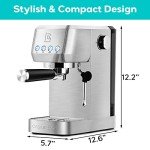 CASABREWS 20 Bar Espresso Machine with Frother