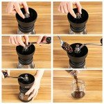 Manual Burr Coffee Grinder with Jars & Brush
