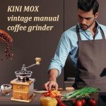 Vintage Mini Wooden Manual Coffee Grinder Mill