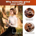 Manual Coffee Grinder with Adjustable Settings