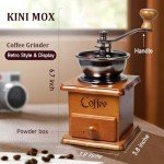 Vintage Mini Wooden Manual Coffee Grinder Mill