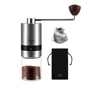 VEVOK CHEF Manual Stainless Steel Coffee Grinder