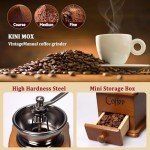 Vintage Mini Wooden Manual Coffee Grinder Mill