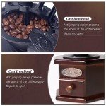 Vintage Wooden Manual Coffee Grinder for French Press